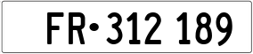 Trailer License Plate